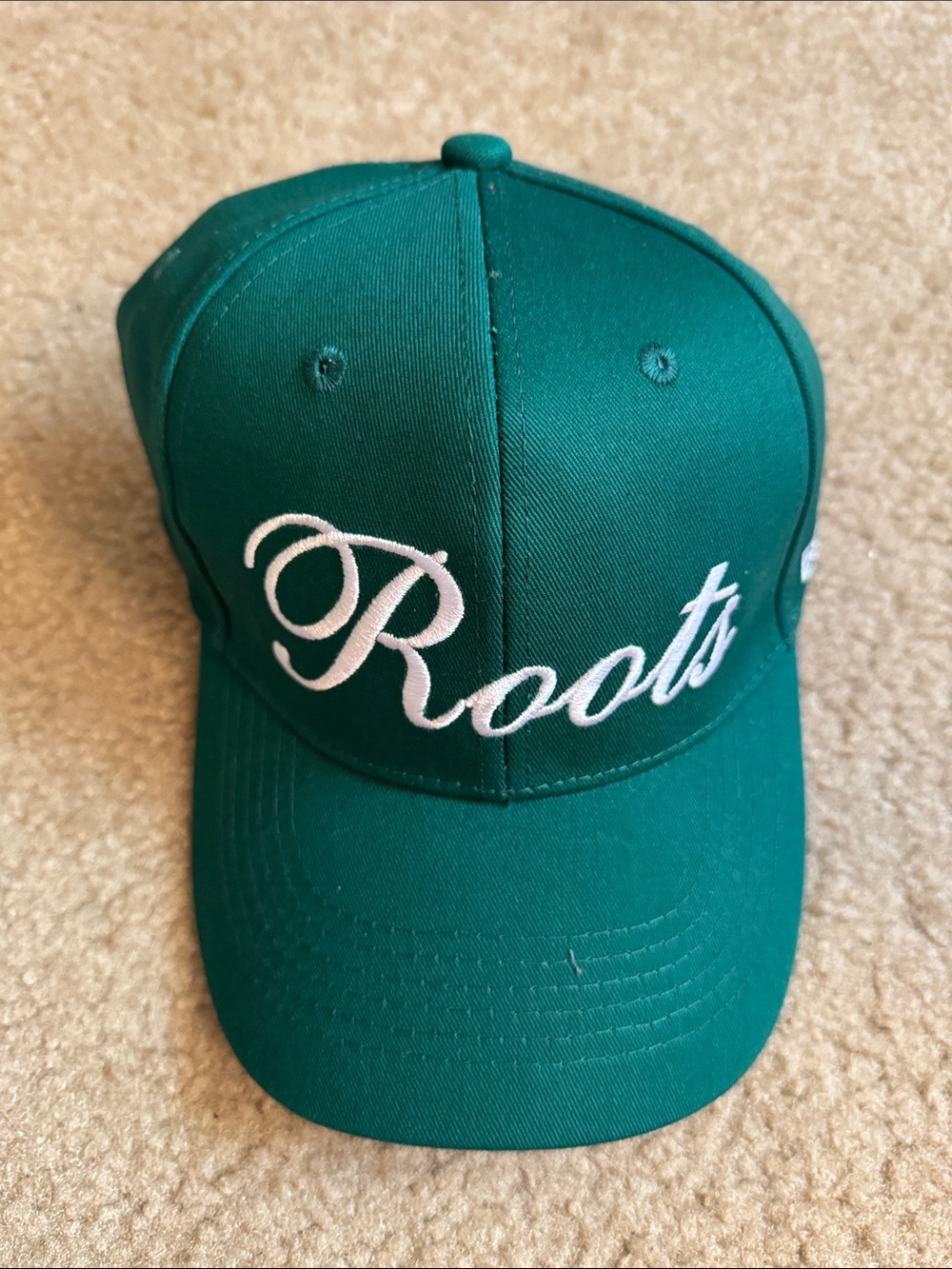NEW - Roots Emerald Green Script Cap